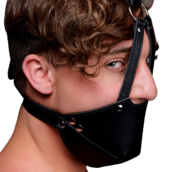 Strict Leather Mouth Harness with Ball Gag