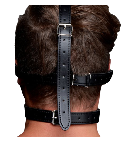 Strict Leather Blindfold Harness and Ball Gag
