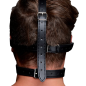Strict Leather Blindfold Harness and Ball Gag