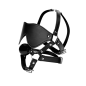 Strict Leather Blindfold Harness and Ball Gag