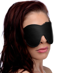 Strict Leather Black Fleece Lined Blindfold