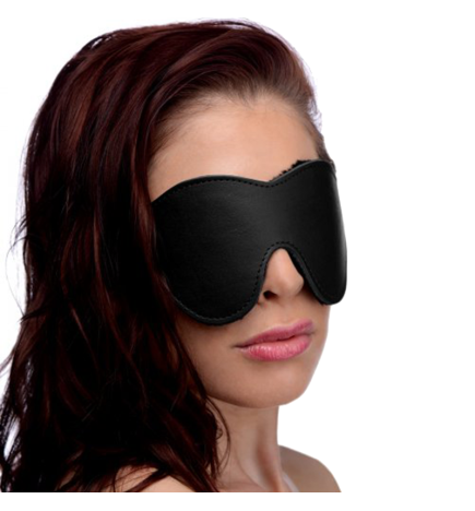 Strict Leather Black Fleece Lined Blindfold