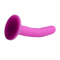 Pink Silicone Strap-On Dildo - Small