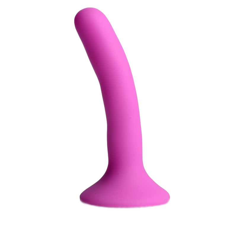 Pink Silicone Strap-On Dildo - Small