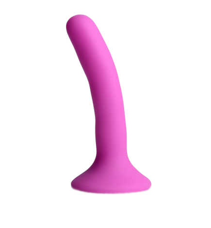 Pink Silicone Strap-On Dildo - Small
