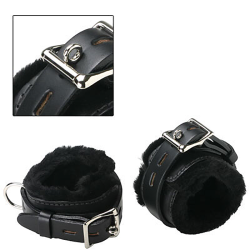 Strict Leather Premium Leather Locking Fur Lined Cuffs