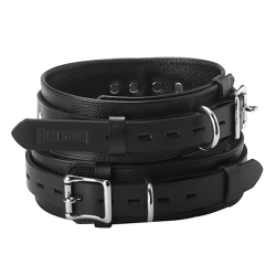 Strict Leather Deluxe Leather Locking Thigh Cuffs