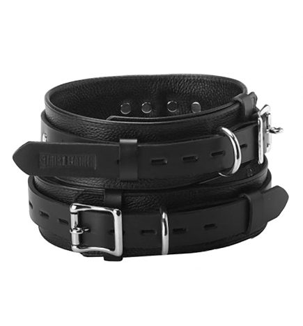 Strict Leather Deluxe Leather Locking Thigh Cuffs