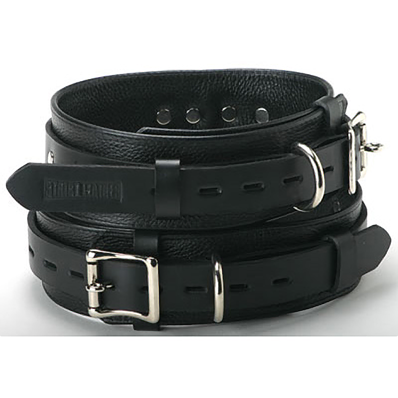 Strict Leather Deluxe Leather Locking Thigh Cuffs