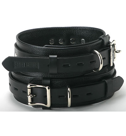 Strict Leather Deluxe Leather Locking Thigh Cuffs