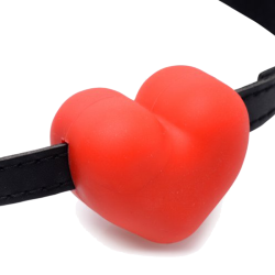Heart Beat Silicone Heart Shaped Mouth Gag
