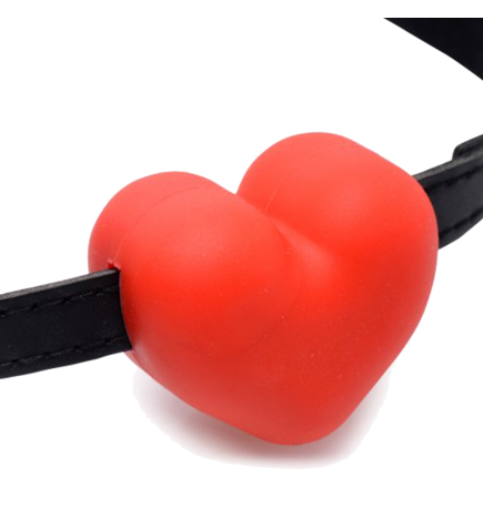 Heart Beat Silicone Heart Shaped Mouth Gag