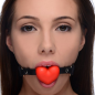 Heart Beat Silicone Heart Shaped Mouth Gag