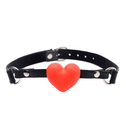 Heart Beat Silicone Heart Shaped Mouth Gag