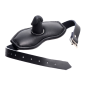 Leather Padded Silicone Penis Mouth Gag