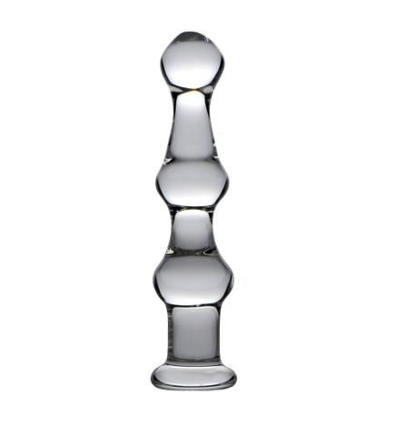 Mammoth 3 Bumps Glass Dildo