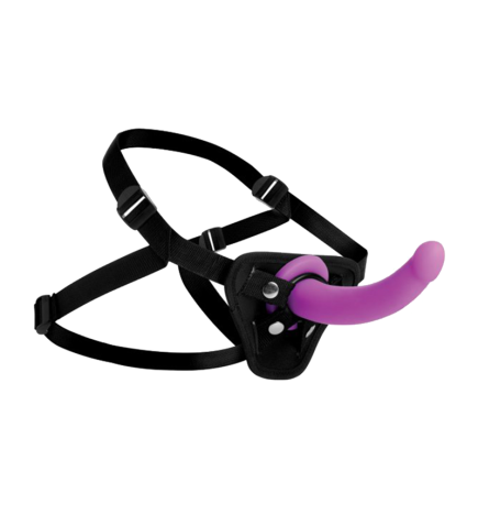 Navigator Silicone G-Spot Dildo with Harness