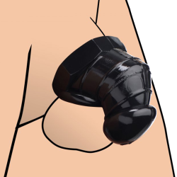 Detained Black Restrictive Chastity Cage