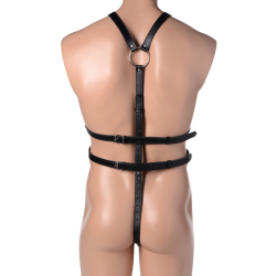 Male Full Body PU Leather Harness