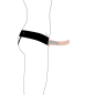Erection Assist Hollow Strap-on Flesh