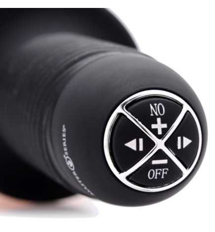 Onslaught 13 Mode XL Vibrating Dildo Thruster - Flesh