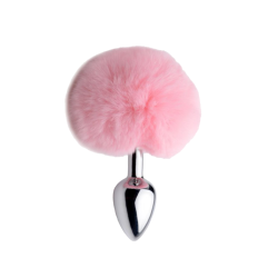 Fluffy Bunny Tail Anal Plug