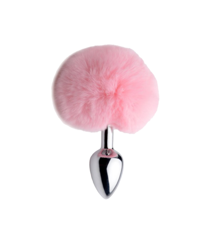 Fluffy Bunny Tail Anal Plug