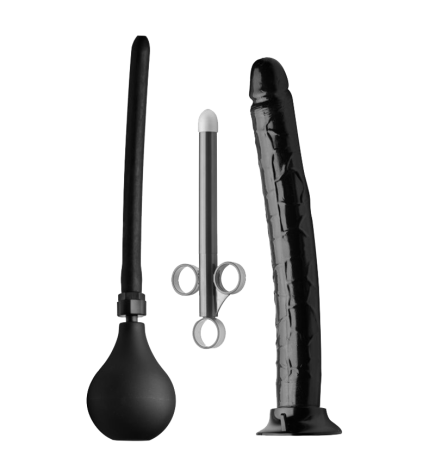 Go Deep Anal Cleansing Kit with Huge Dildo