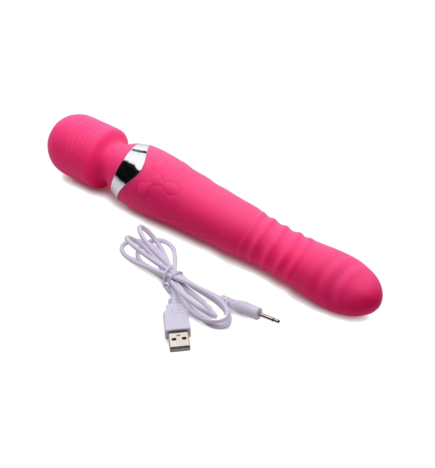 Ultra Thrusting and Vibrating Silicone Wand