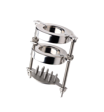 Stainless Steel Spiked CBT Ball Stretcher and Crusher