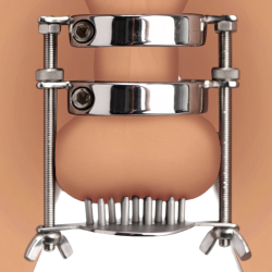 Stainless Steel Spiked CBT Ball Stretcher and Crusher
