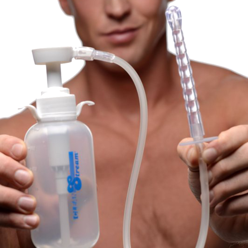 Pump Action Enema Bottle with Nozzle Pump Action Enema Bottle with Nozzle