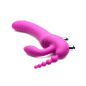 Regal Rider Vibrating Silicone Strapless Strap On Triple G Dildo