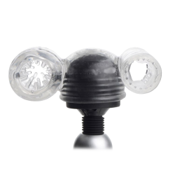 Twin Turbo Strokers 2 in 1 Wand Attachment for Men