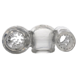 Twin Turbo Strokers 2 in 1 Wand Attachment for Men