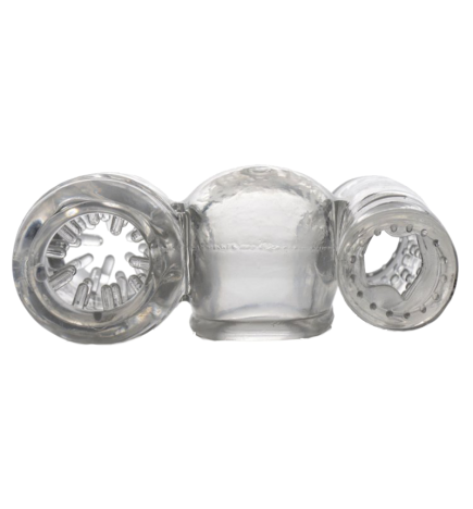 Twin Turbo Strokers 2 in 1 Wand Attachment for Men