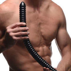 Hosed 19 Inch Ribbed Anal Snake