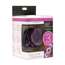 Triple Thrill 3 in 1 Silicone Wand Attachment