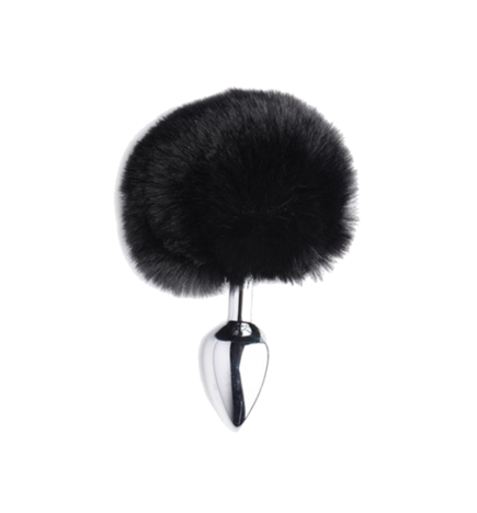 Onyx Bunny Tail Anal Plug