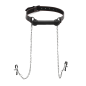 Silicone Bit Gag with Nipple Clamps