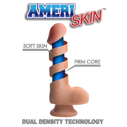 Ultra Real 7 Inch Dual Layer Suction Cup Dildo