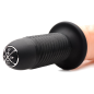 Curved Dicktator 13 Mode Vibrating Giant Dildo Thruster - Flesh