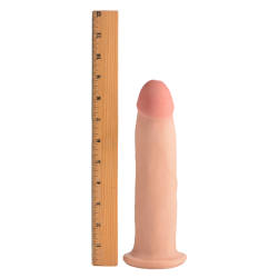 9 Inch Ultra Real Dual Layer Suction Cup Dildo without Balls