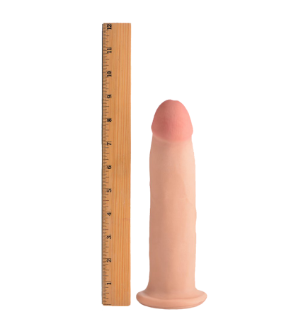 9 Inch Ultra Real Dual Layer Suction Cup Dildo without Balls