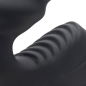 Slim Rider Ribbed Vibrating Silicone Strapless Strap On