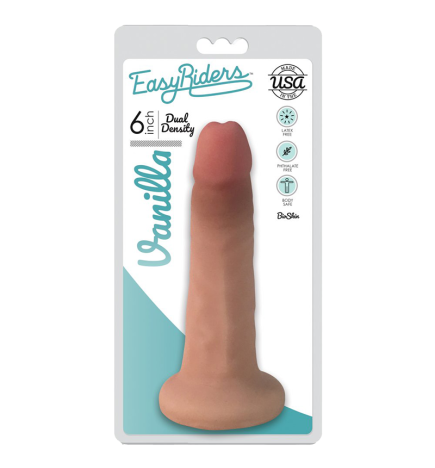 Easy Riders 6 Inch Dual Density Dildo - Light