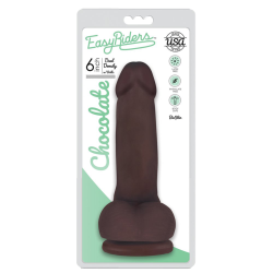Easy Riders 6 Inch Dual Density Dildo With Balls