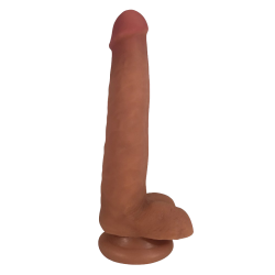 Easy Riders 8 Inch Dual Density Dildo With Balls