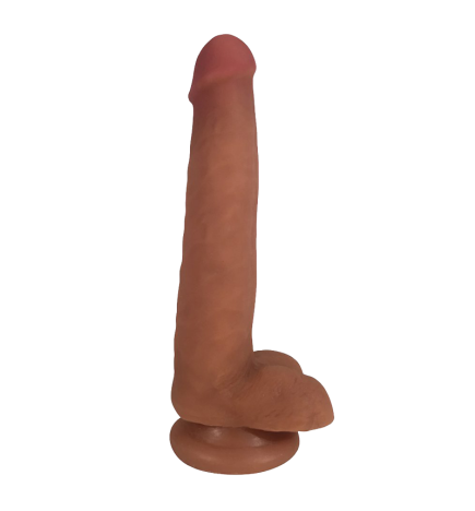 Easy Riders 8 Inch Dual Density Dildo With Balls