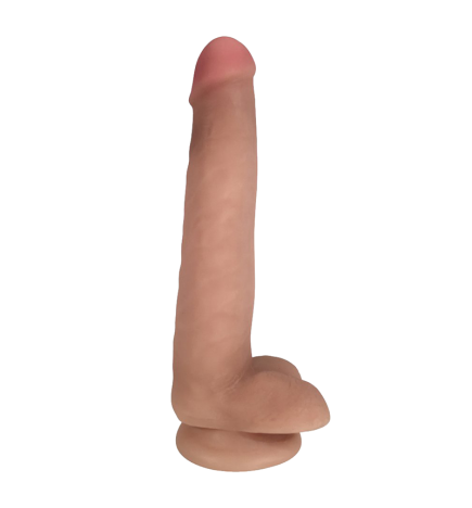 Easy Riders 8 Inch Dual Density Dildo With Balls